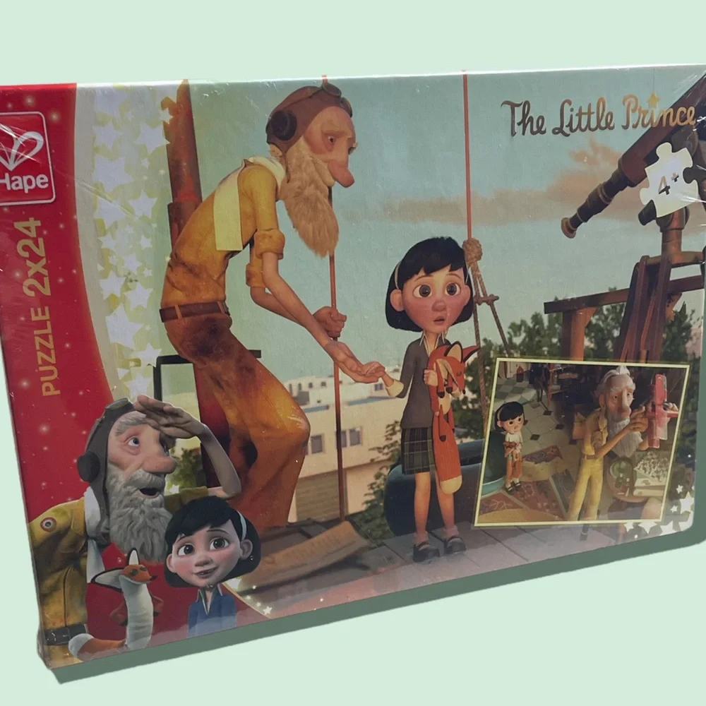 New Hape The Little Prince 2 Ct. Discovery Scene 24 Pc Sturdy Cardboard Puzzle